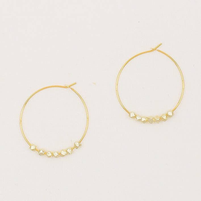 Faceted Metal Hoops for wholesale by Altiplano