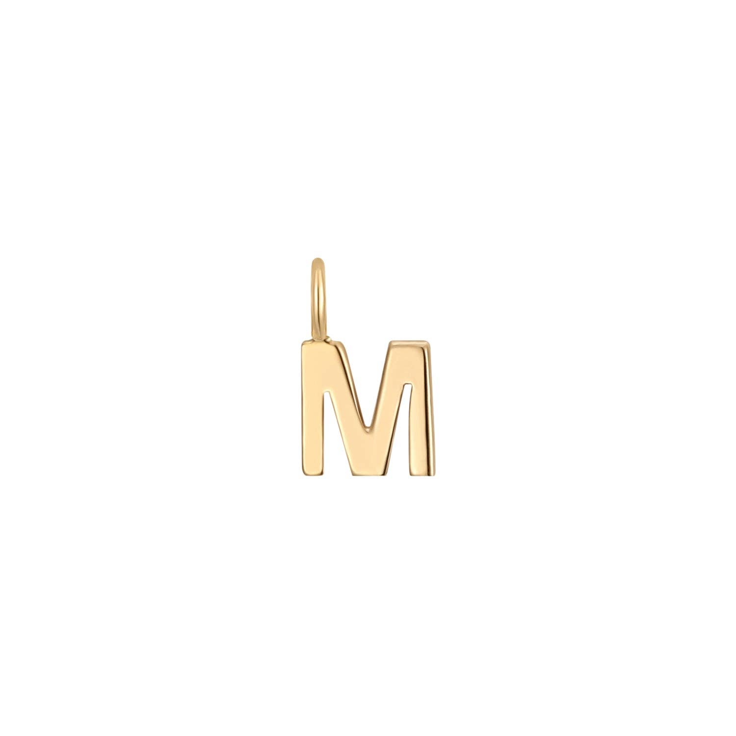 WJW - Wholesale Individual Charm/Pendant - Permanent Jewelry 14K Solid Gold Initial Charms12