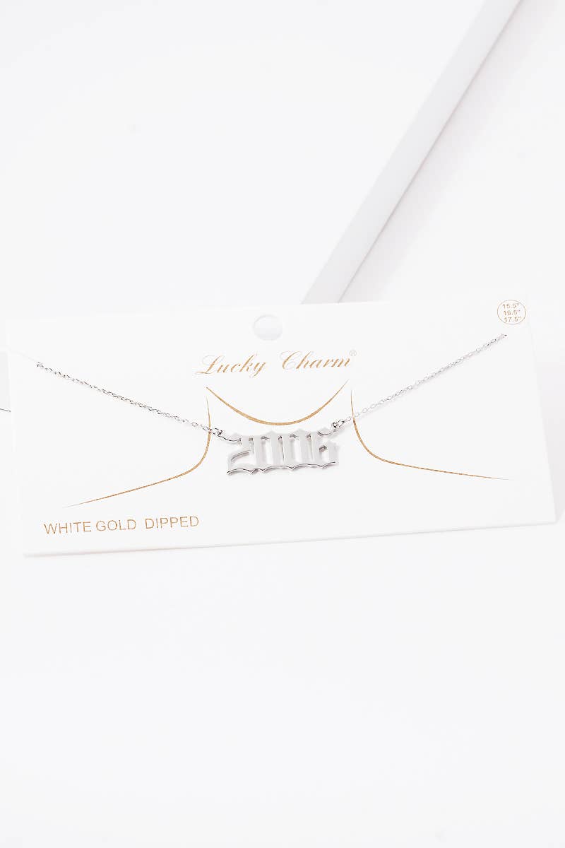 OHBOOBA DESIGN - Wholesale Pendant/Charm Necklace - Gold Plated Birth Year Necklace53