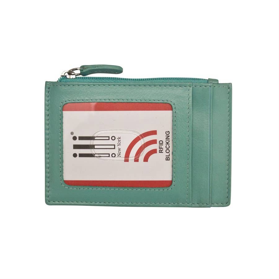 ili New York – wholesale Kortfodral - Unisex – 7416 Läder CC-ID-hållare med blixtlåsficka28