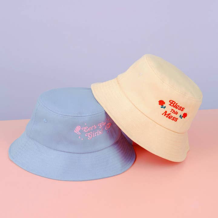Party Mountain Paper co. - Wholesale Bucket Hat - Unisex - Bless This Mess Bucket Hat | Last Chance