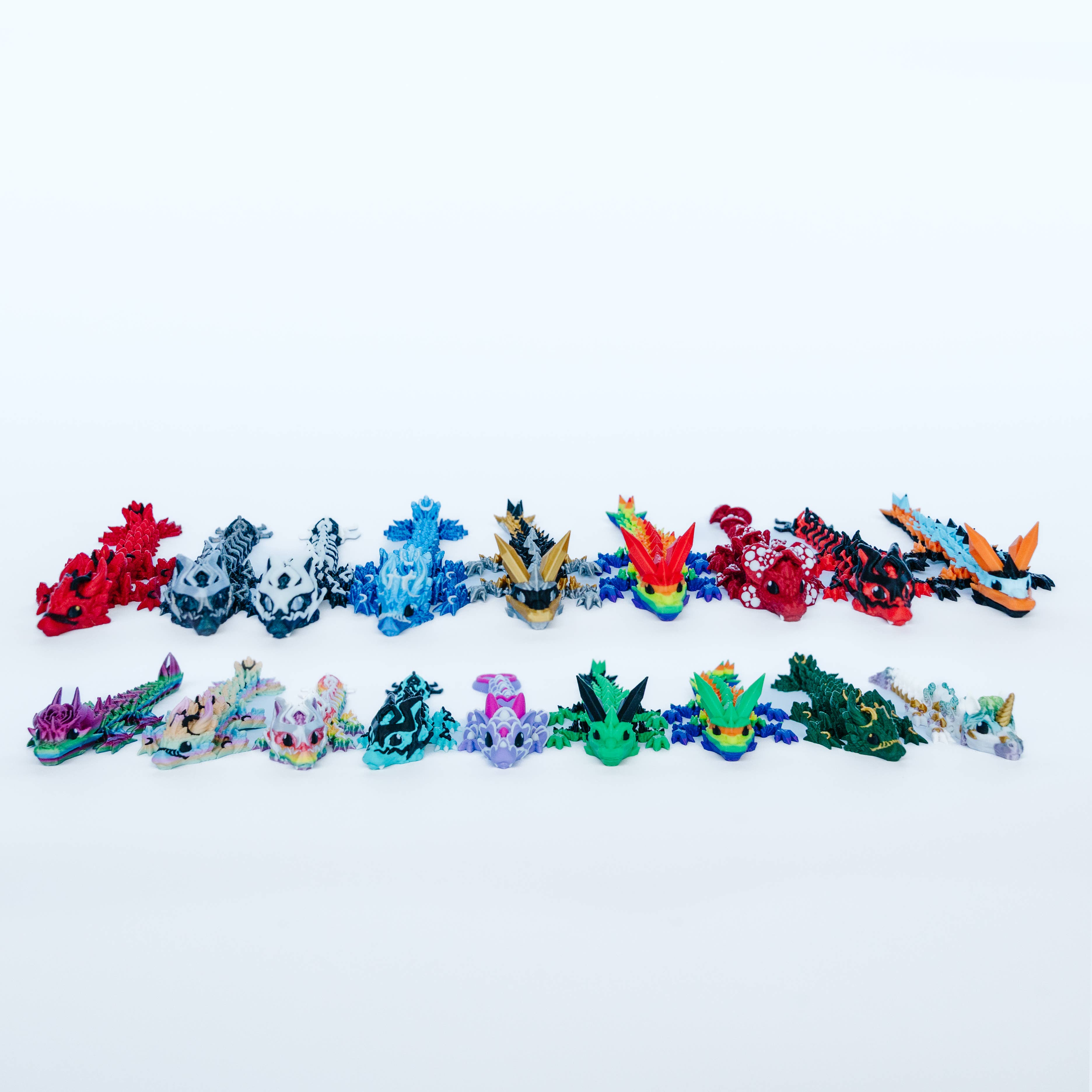 Ruby’s dragons – Großhandel Fidget Toy – Kinder – Mini 3D-gedruckte Drachen – verschiedenfarbig1