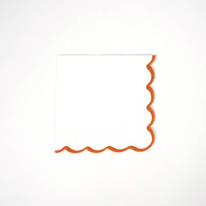 Gatherings by Curated Paperie - Wholesale Disposable Napkin - Scallop Cocktail Napkins