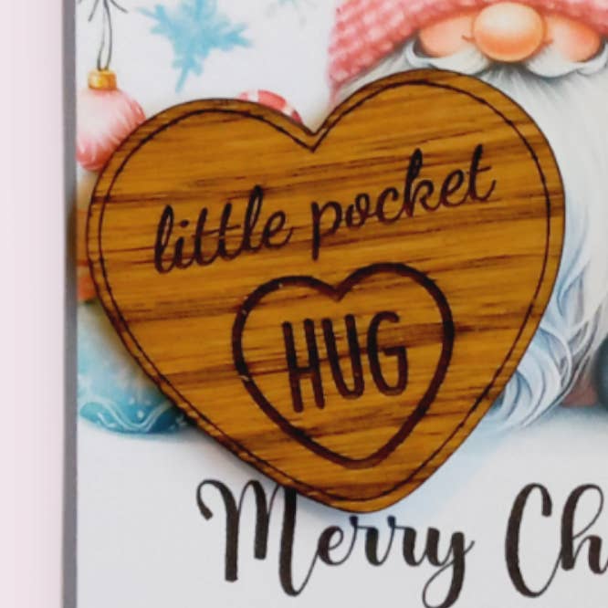 julenisse ønske token lomme kram for engroshandel hos Wilde Gifts UK