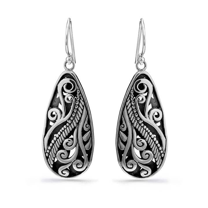 Lebih zilveren oorbellen voor wholesale door Nusa