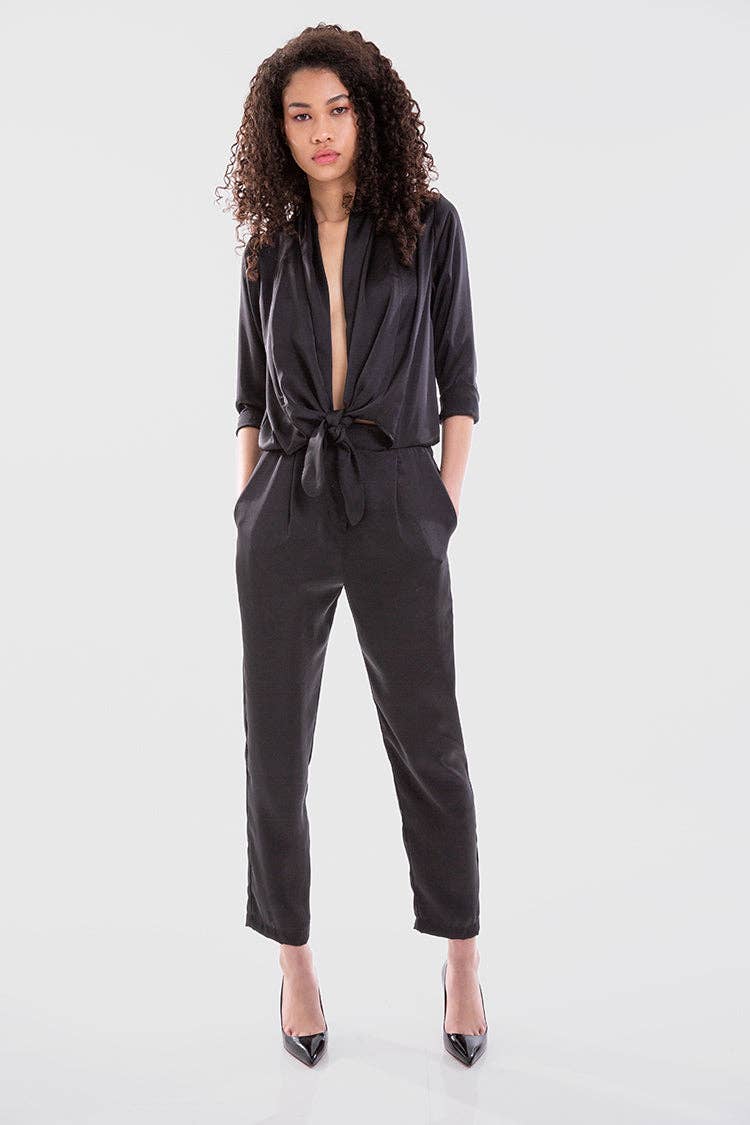 Sort Stina Sort Jumpsuit for engroshandel på Faire3