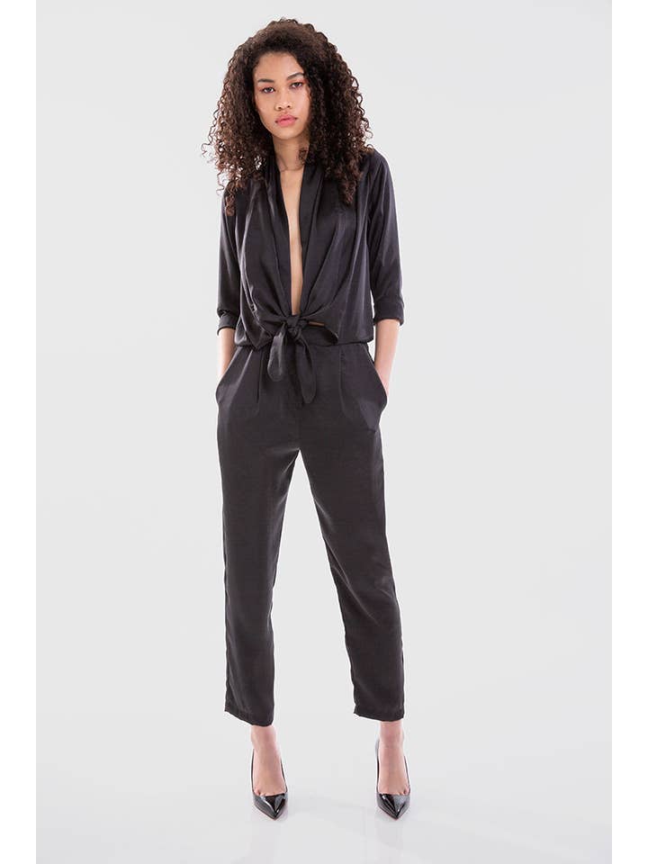 Sort Stina Sort Jumpsuit for engroshandel på Faire3