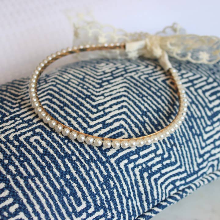 Elegant Pearl Headband for Weddings Flower Girl and Everyday for wholesale by DrifWoo