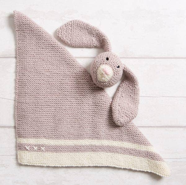 Wool Couture Company - Wholesale Knitting/Crochet Supplies - Mabel Bunny Baby Comforter Knitting Kit8