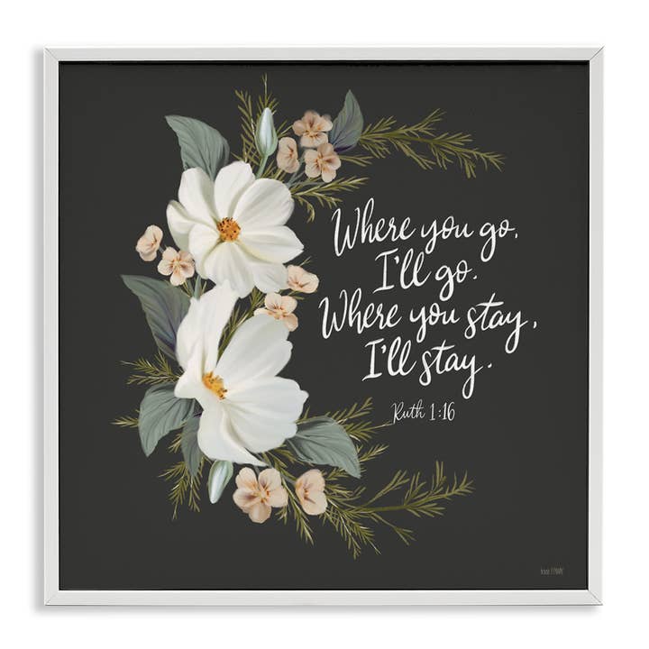 Stupell Industries - Wholesale Wall Sign - Spiritual Scripture with Florals - Framed Wall Art20
