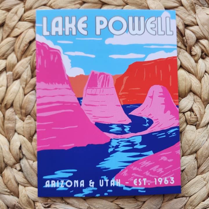 Lake Powell Postcard - Arizona & Utah Landscape for wholesale by Cacti Rebel