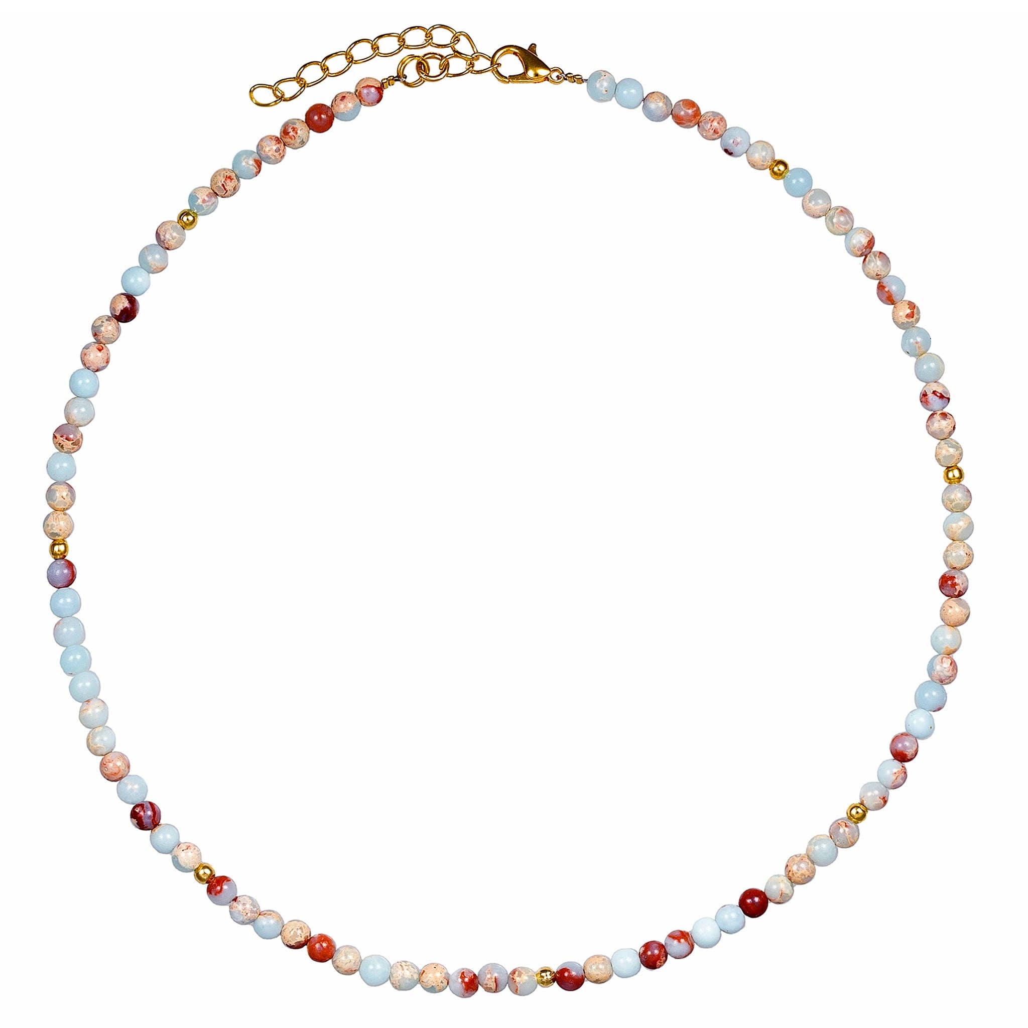 Lotusfeet - Vendita all'ingrosso Collane di perline/perle - M24S1- Collana di 8 Pietre4