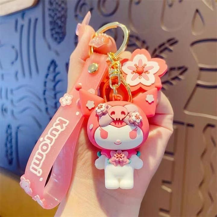 FurDecoration - Wholesale Keychain - Women's - Sakura Cartoon Cat Series - Oversized Keychain Pendant4