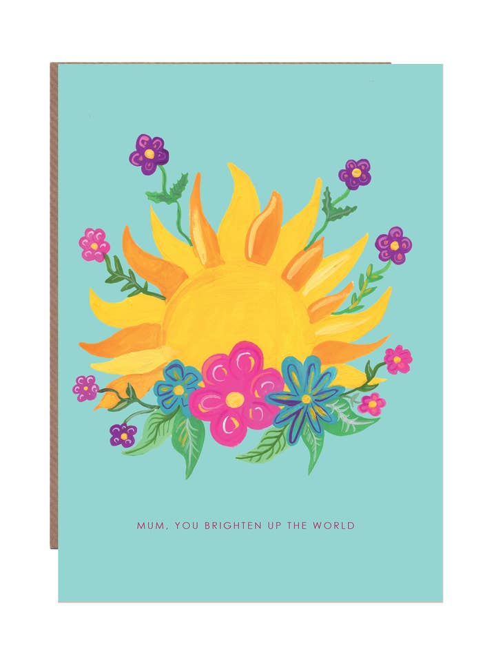 'Sunshine Flowers' Grußkarte für Mama für den Großhandel von Hutch Cassidy (Greetings Cards and Paper Goods)