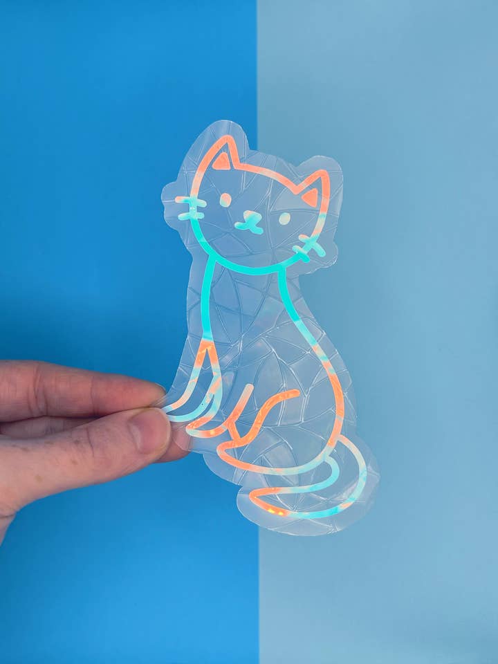 Sitting Cat Suncatcher for wholesale by Poppodopolis
