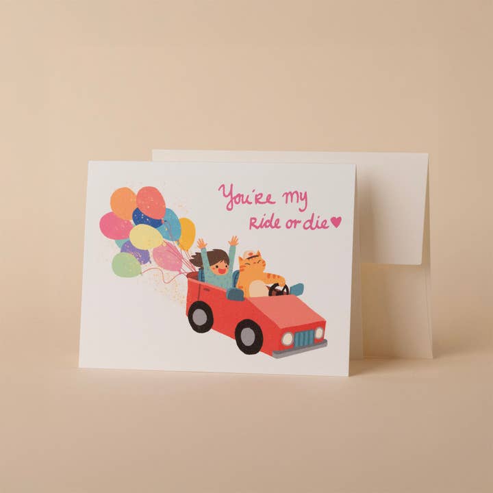 Kayan Pepper Co. - Wholesale Love Card - You're My Ride or Die - Greeting Card