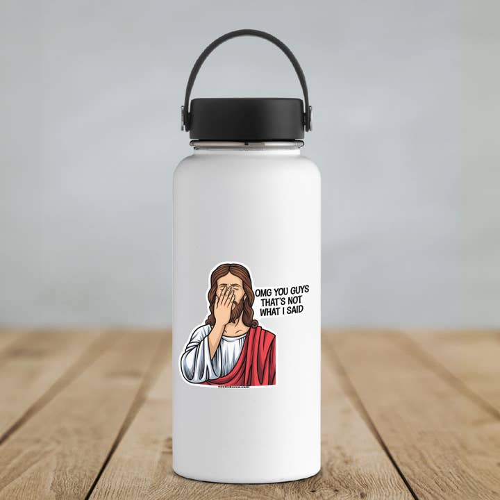 Ozark Sticker Company - Wholesale Sticker - Facepalm Jesus Sticker – Hilariously Holy Meme Decal