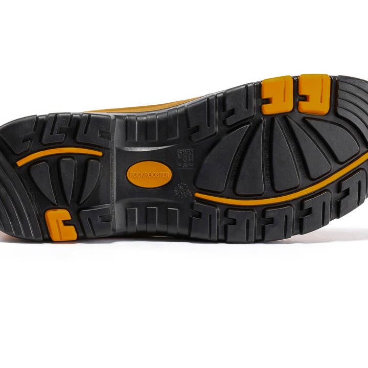 Rock Rooster Footwear - Wholesale Chelsea Boots - Unisex - ROCKROOSTER Gammon Tan 6 inch Slip On Leather Work Boots AK2227