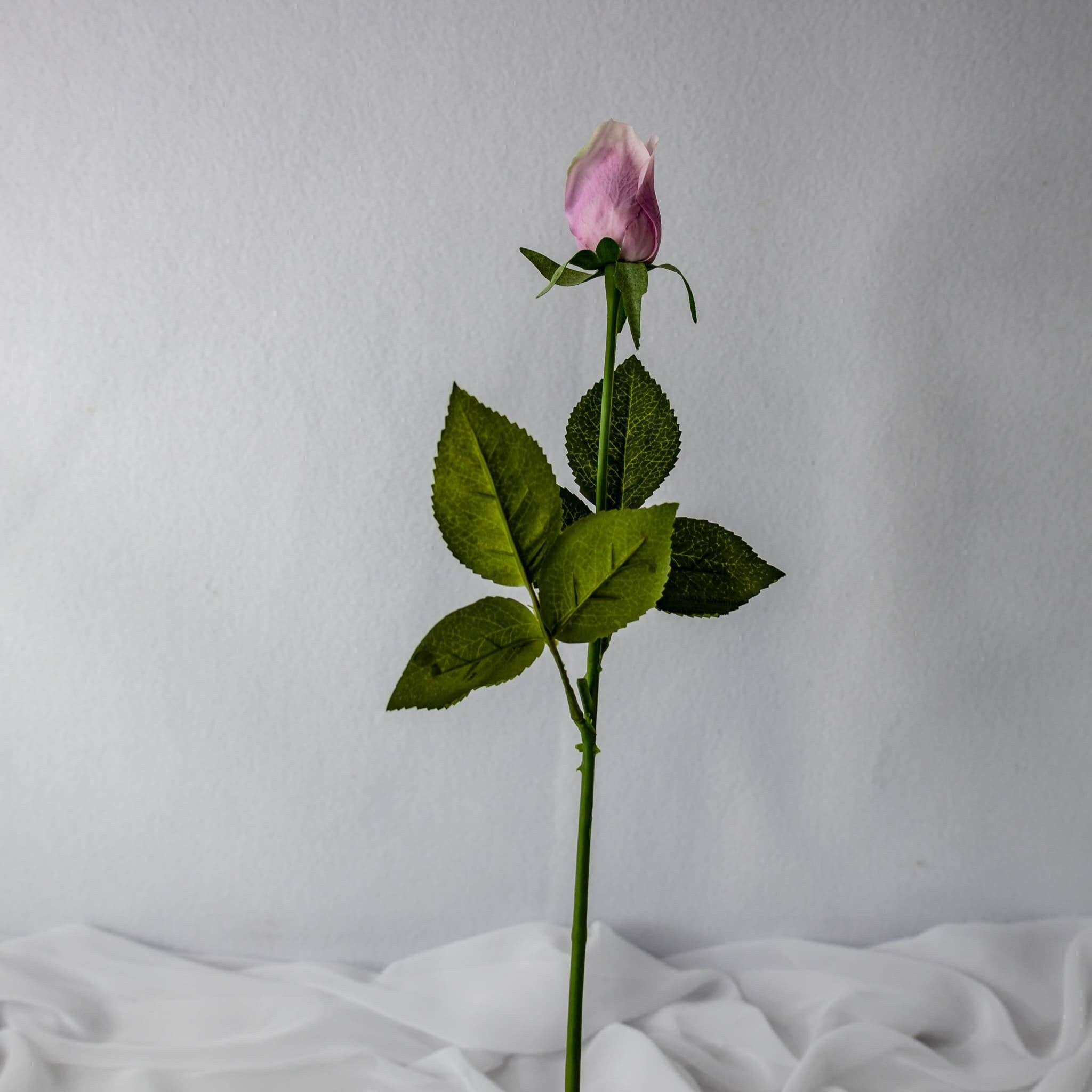 Realistic Artificial Flowers - Wholesale Artificial flowers - Dusky Pink Real Touch Rose Bud - Realistic Artificial Flowers1