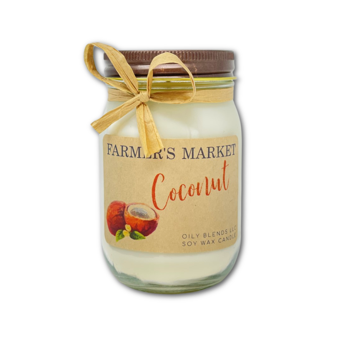 Oily Blends - Wholesale Jar/Filled Candle - Jumbo Farmer's Market Candles - 100 Hour Burn Time14