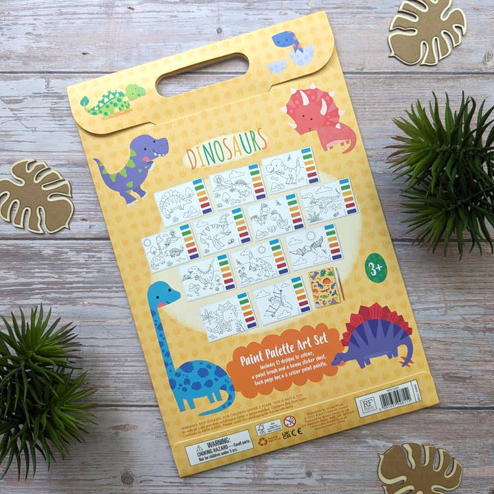 Robert Frederick Ltd – wholesale Art set – Child & baby – Paint Palette Art Set - Dinosaurs1