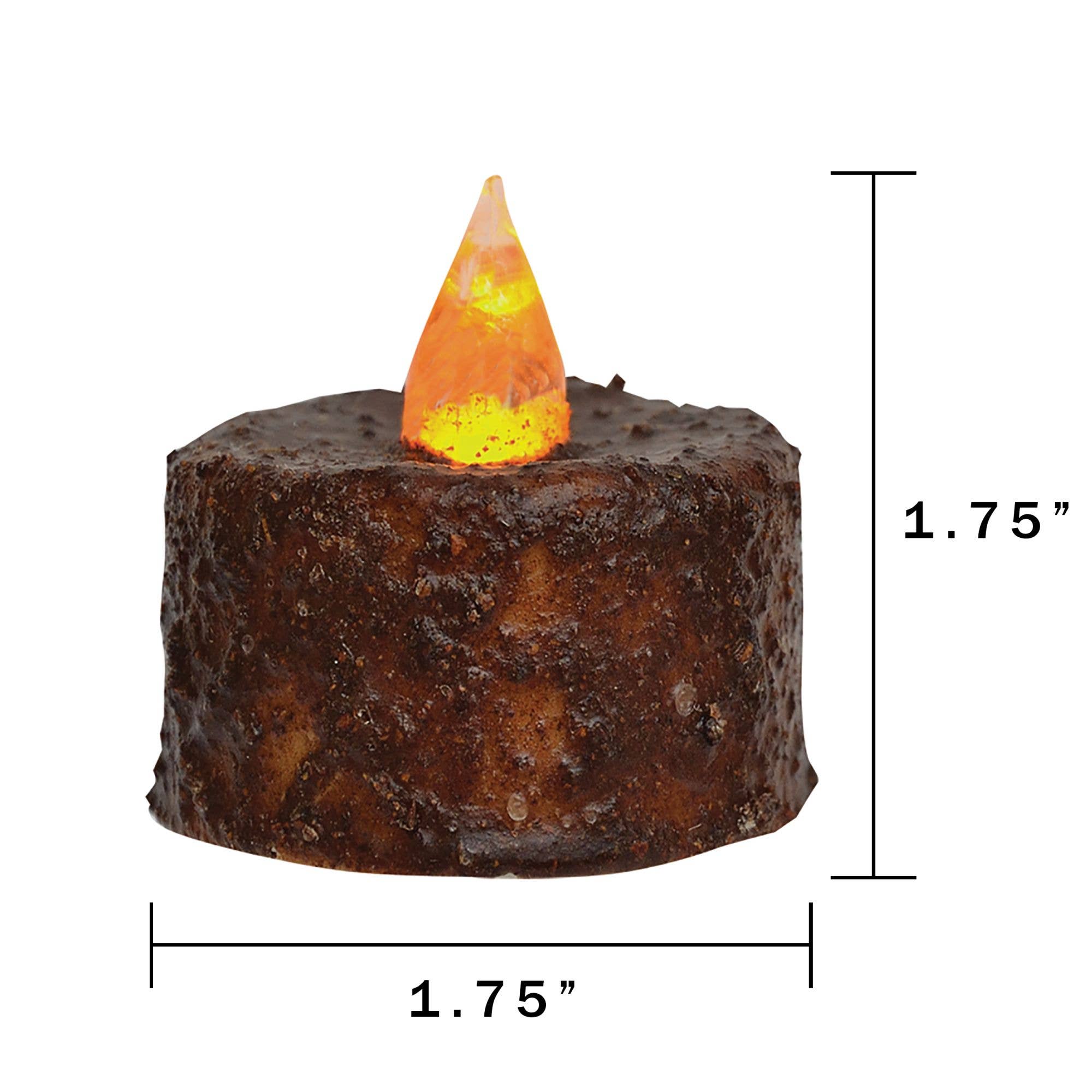 The Hearthside Collection – wholesale Flameless candle – Burnt Mustard Timer Tealight - BOC1