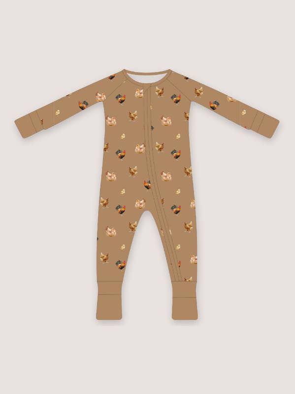 Convertible Two-Way Ruffled Zipper One Piece | Chickens for wholesale by Bleu & Co