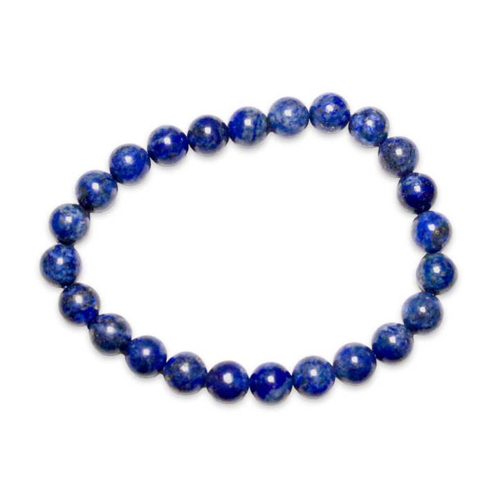 Foliesbijoux - Wholesale Beaded Bracelet - Lapis lazuli AA+ bracelet men's size