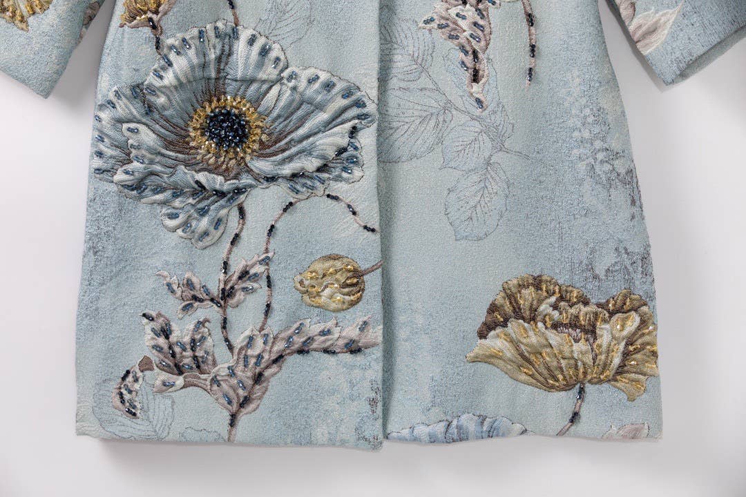 Productseeker - Vente Robe – femme - Coupe-vent fleuri à perles CT102Y avec charme à col rond10