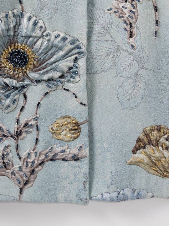 Productseeker - Wholesale Dress - Women's - CT102Y Hand-beaded Floral Windbreaker With Round Neck Charm10