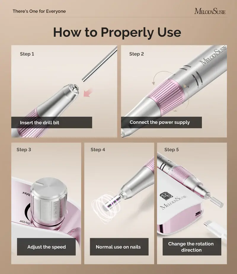 MELODYSUSIE – wholesale Electronic skincare device – SC320F Rechargeable Nail Drill 30000RPM3