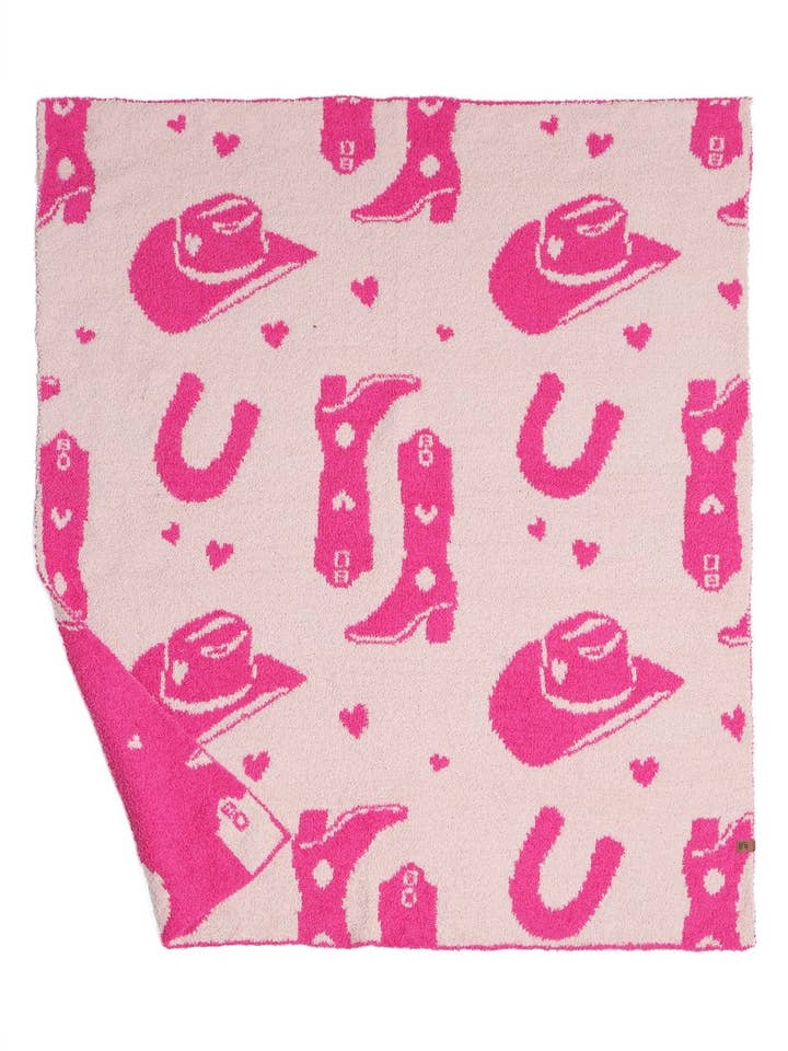 MiMi Wholesale - Wholesale Bedding Blanket - Kids & Baby - Super Lux Children's Cowgirl/Cowboy Bedding Blanket