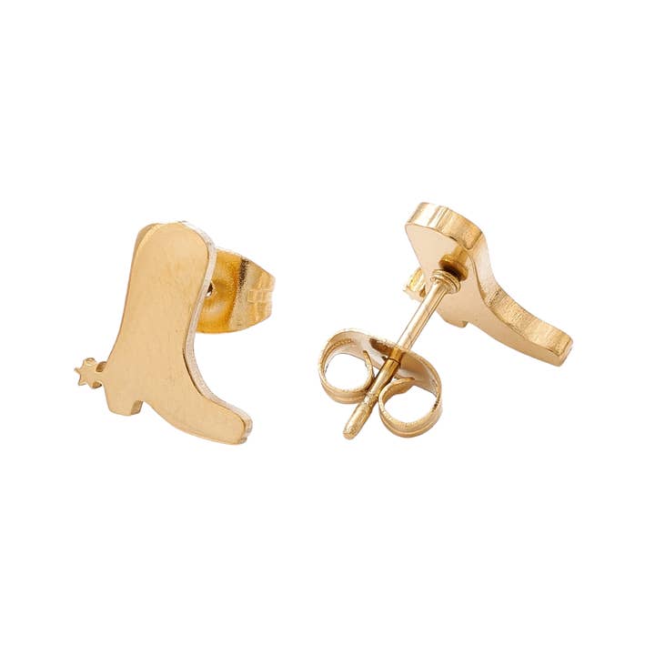 Annie Austen | Jewelry • Accessories - Wholesale Stud/Post Earrings - Cowboy Boot Studs1