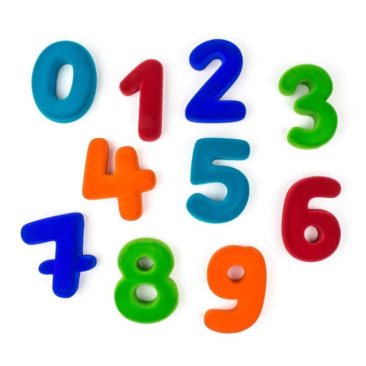 Magnetic 4" Numerals Set for wholesale by Rubbabu