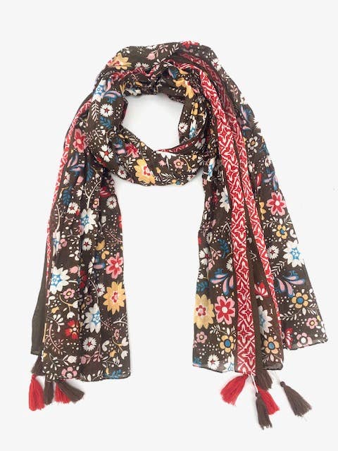 Maison Unik Accessoires - Vendita all'ingrosso Sciarpa - Donna - Foulard cotone Liberty Donna1