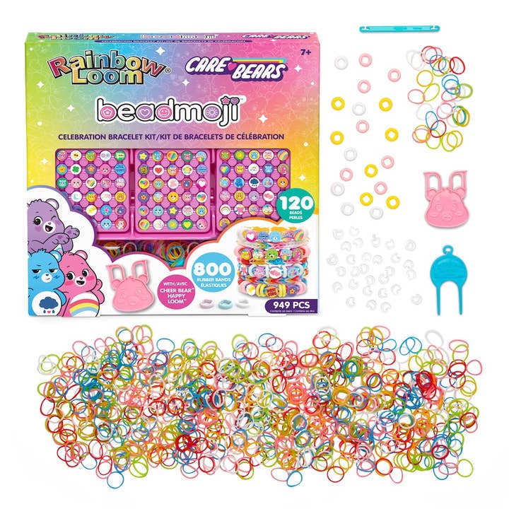 Rainbow Loom – wholesale DIY-pysselkit - Barn – Care Bears Beadmoji-firarkit