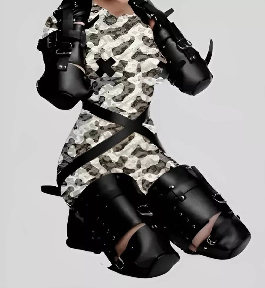 The Master Tanners – wholesale Sex toy – Leather Arm & Leg Binder Restraints BDSM Pet Crawler