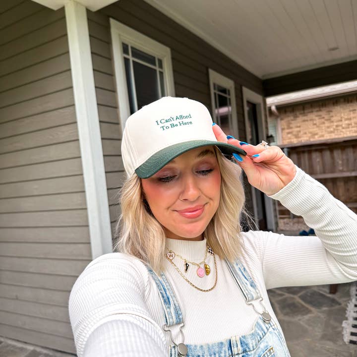 The Happiest - Wholesale Trucker Hat - Women's - I Can't Afford To Be Here Hat