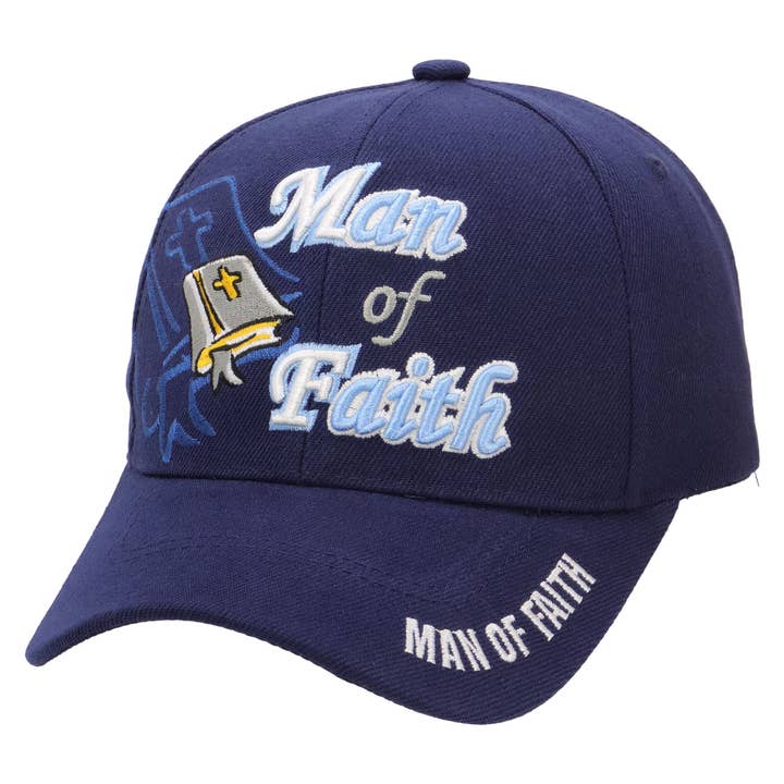 Cap Zone - Wholesale Baseball Cap - Men's - Man Of Faith Proverbs Velcro Back Baseball Cap7