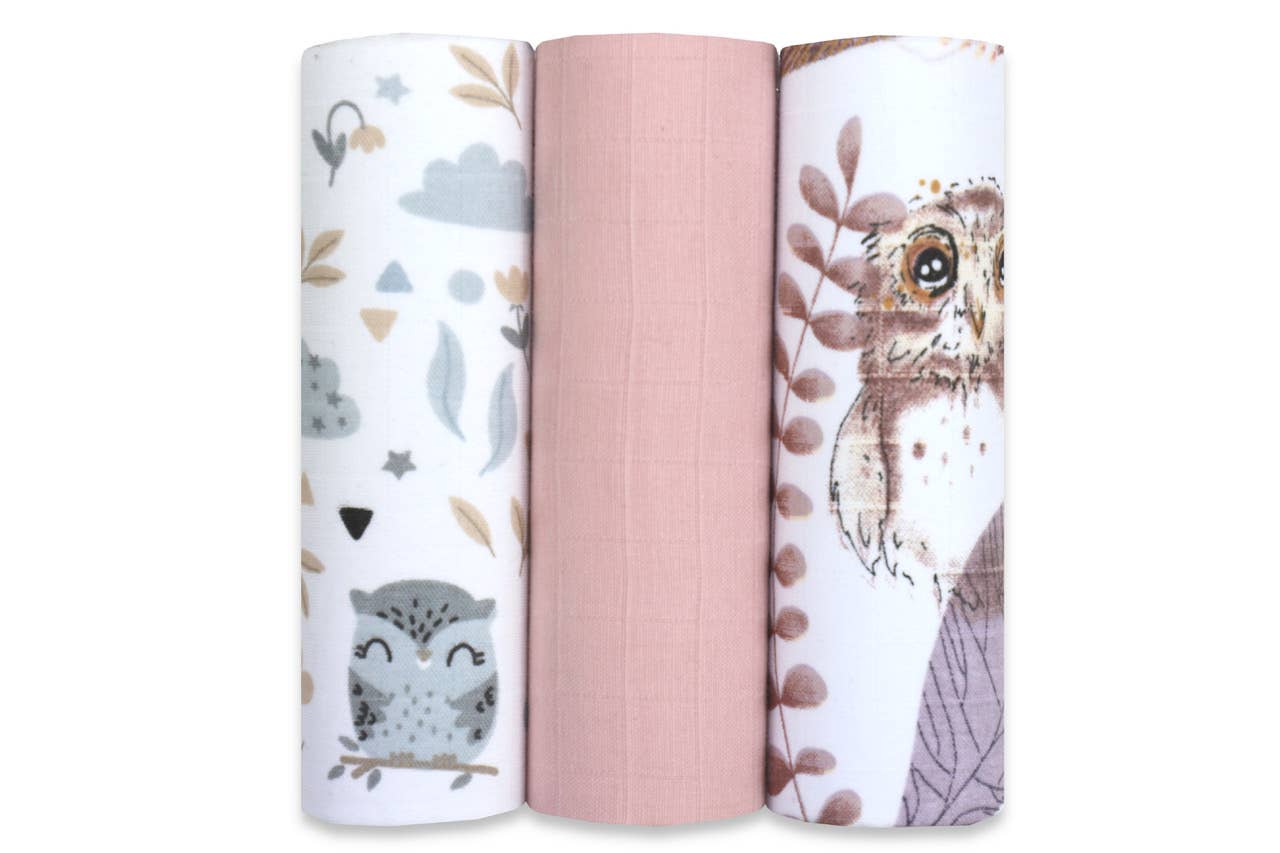 Ander - Wholesale Diaper (Cloth) - Baby - Premium Muslin Diaper Set - 3 Pack of 100% Natural Cotton0