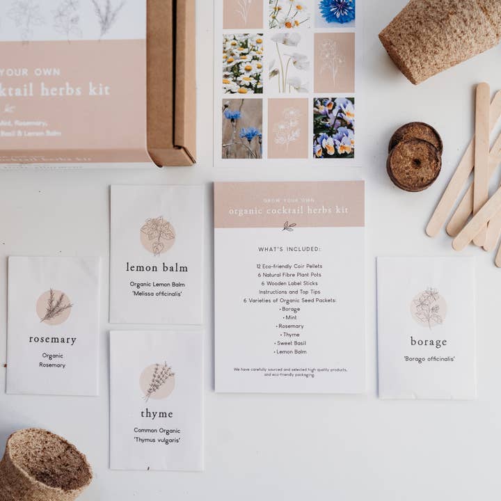 The Little Allotment Company – wholesale Plant seeds – Grow Your Own Cocktail Herbs Kit5