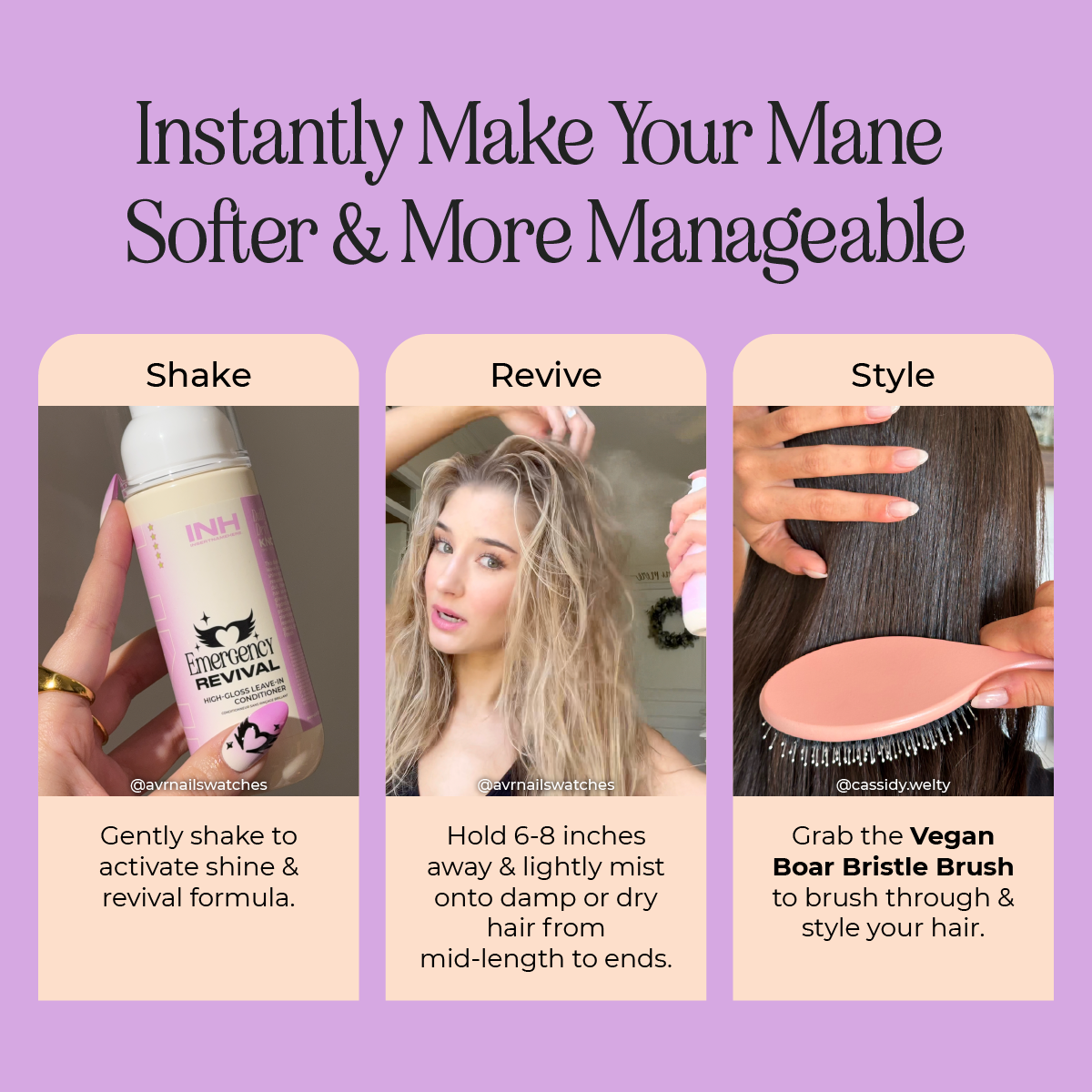 INH Hair - Wholesale Hair Leave-In Conditioner - Emergency Revival Spray | leave-in conditioning shine spray4