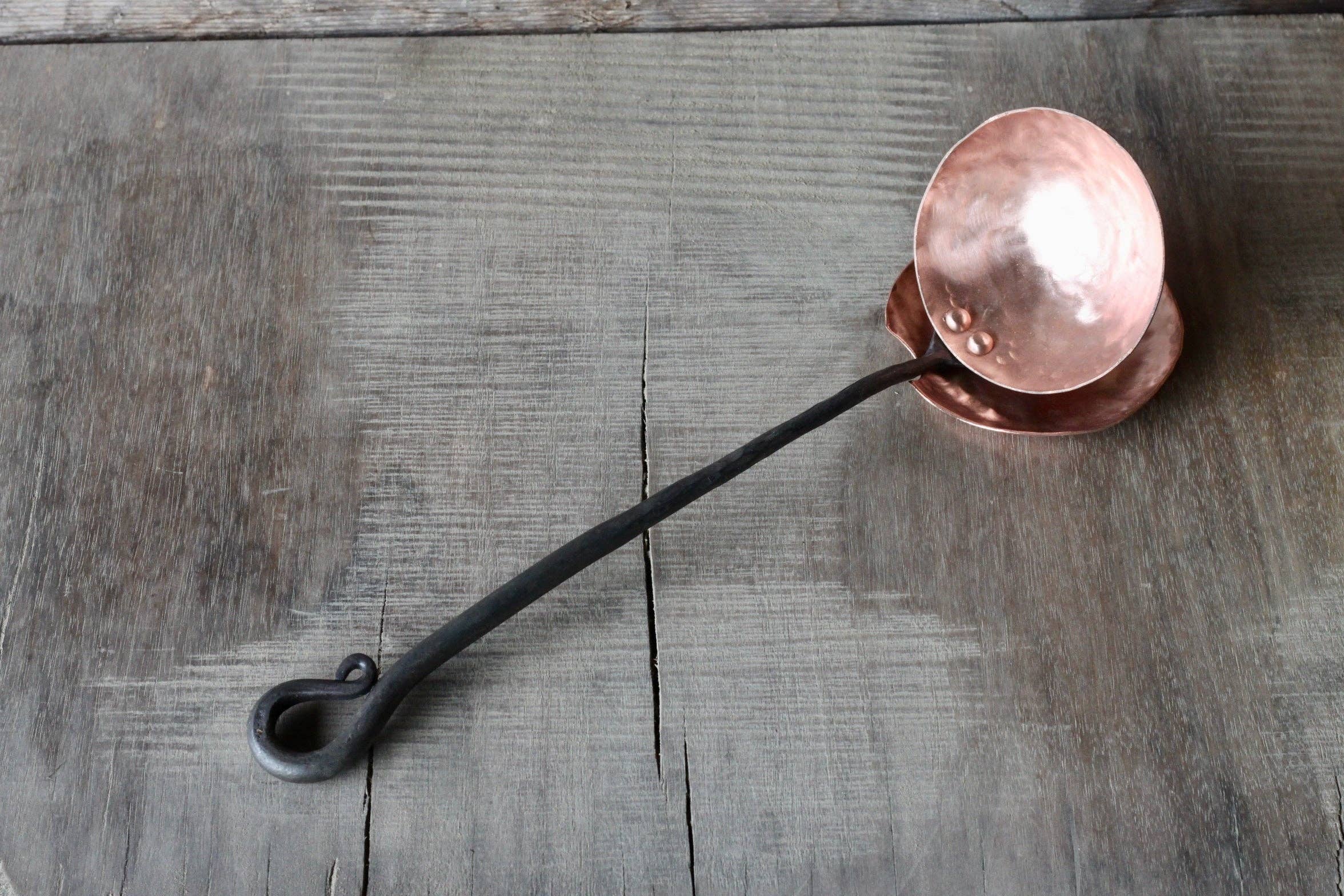 Wicks Forge - Wholesale Ladle - Copper and Steel Ladle - Reverse Curl8