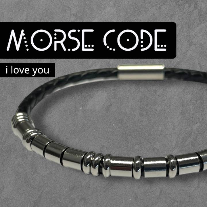 I Love You - Morse Code Bracelet for wholesale by Instinct UK