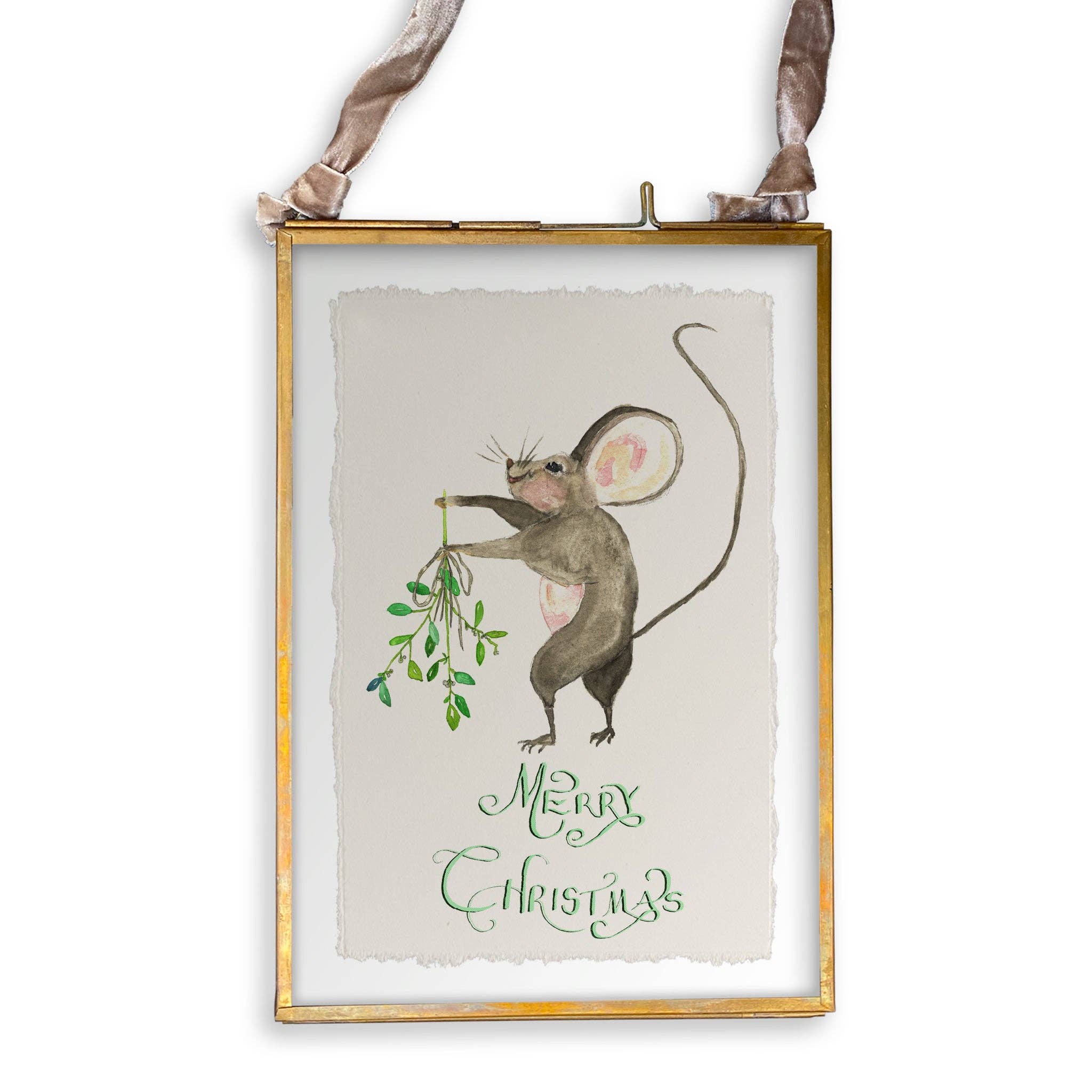 French Graffiti - Wholesale Tea Towel - Merry Christmas Mouse13