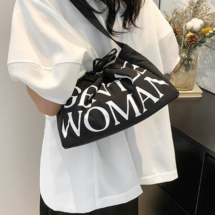 "Gentle Woman" Printed Tote Bag for wholesale by EmberLoom