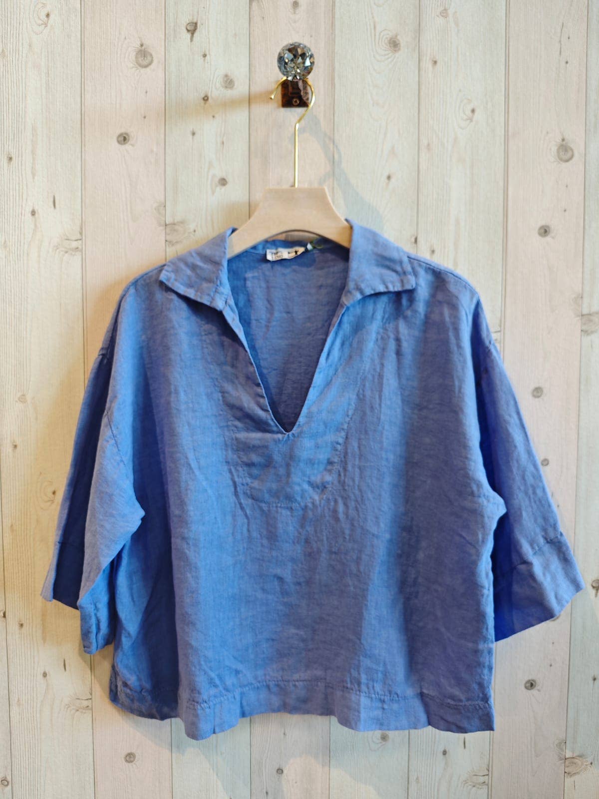 Linen & More - Wholesale Blouse - Women's - REF 12104 BLOUSE SHIRT COLLAR 100% LINEN7