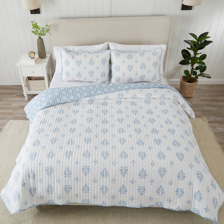 3-Piece French Floral Quilt - Colette Collection for wholesale by BH Collective