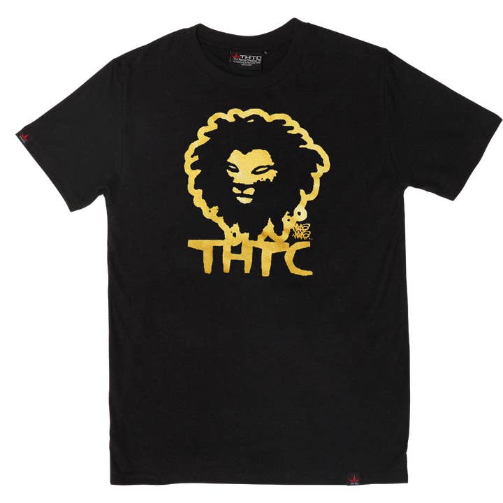 Gold Lion Hemp T-Shirt for wholesale by THTC (The Hemp Trading Company)