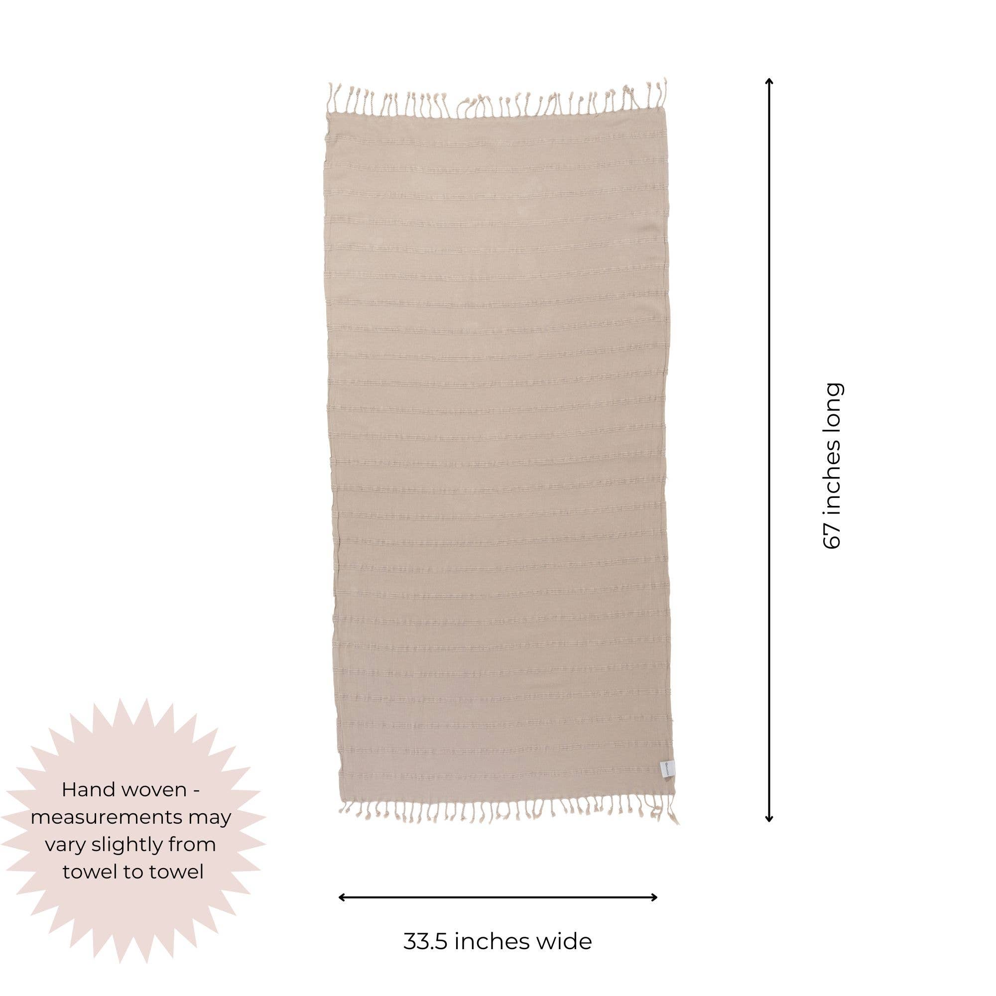 InfuseZen – wholesale Badhandduk – Stentvättad Peshtemal turkisk handduk i beige5